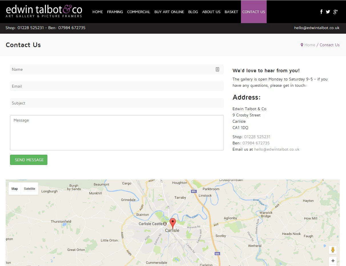 E-Commerce Website Design in Carlisle