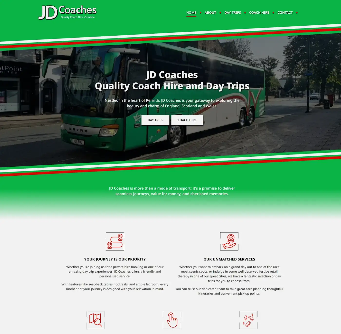Coach Hire Company Website Design Agency in the UK