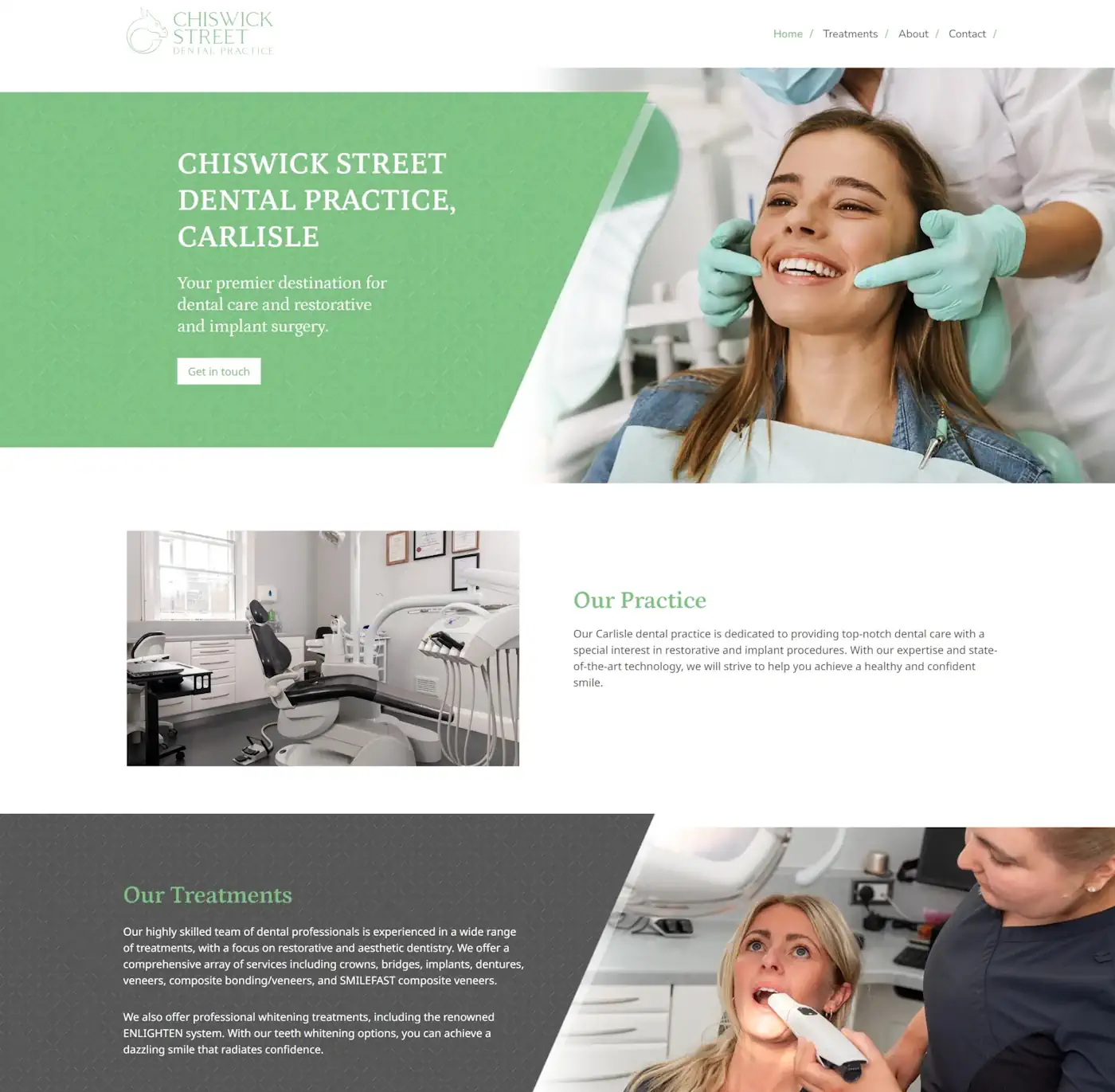 Bespoke Dental Practice Web Design in Carlisle, Cumbria