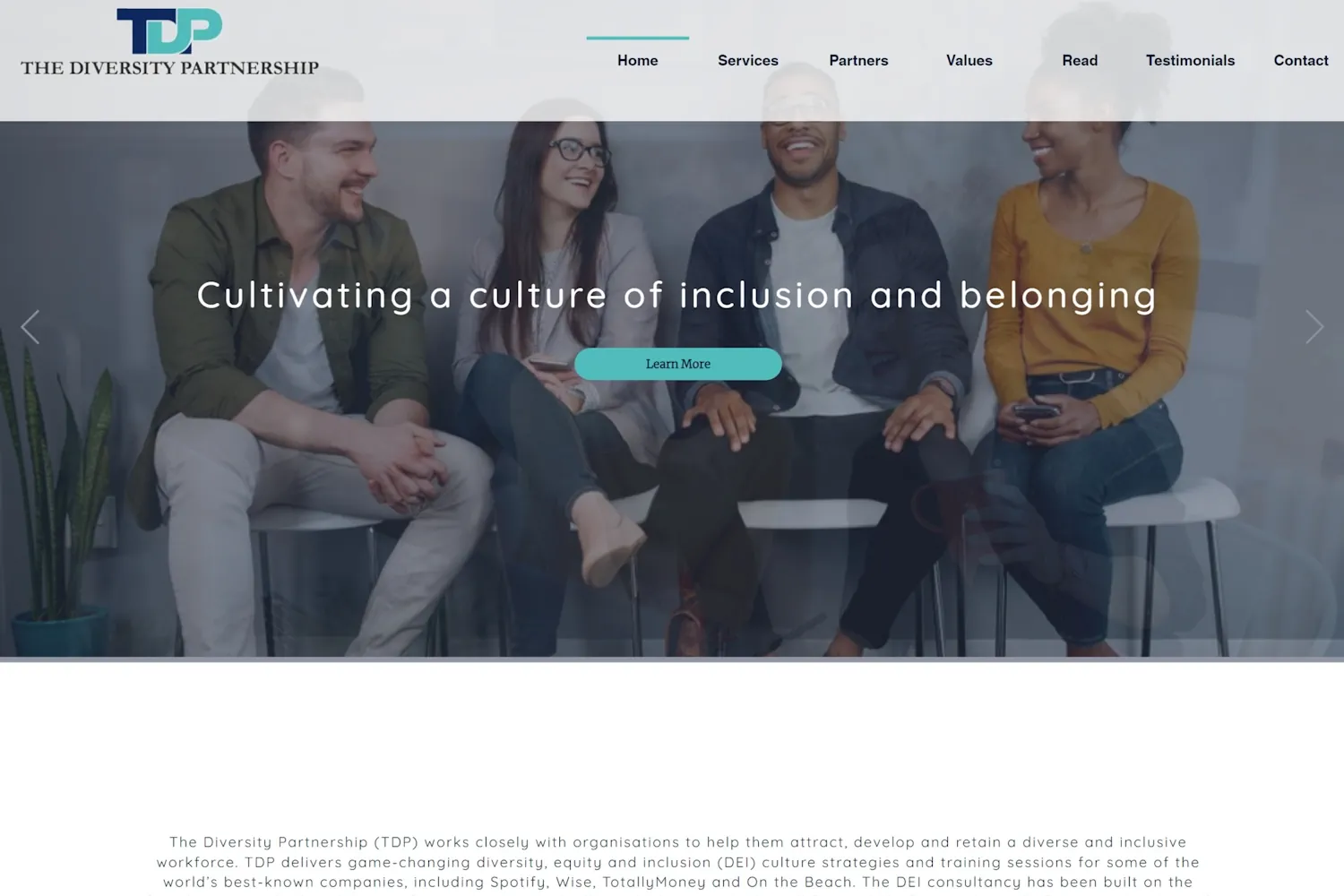 The Diversity Partnership original website