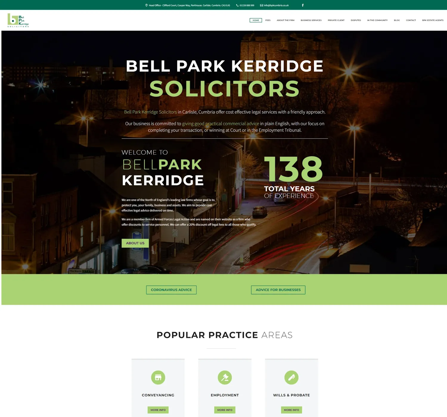 The BPK Solicitors original website