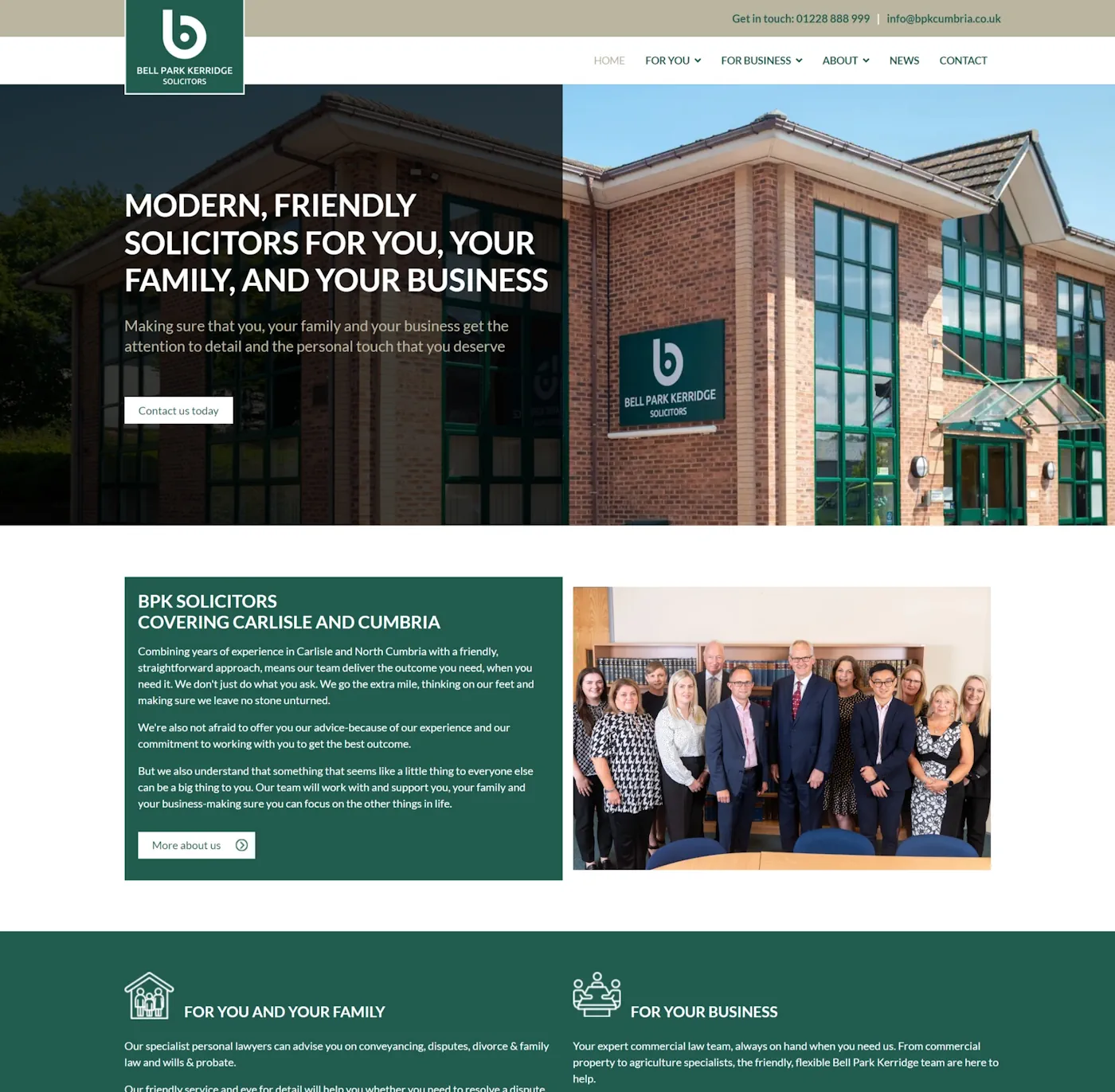 Website design for solicitors in the UK
