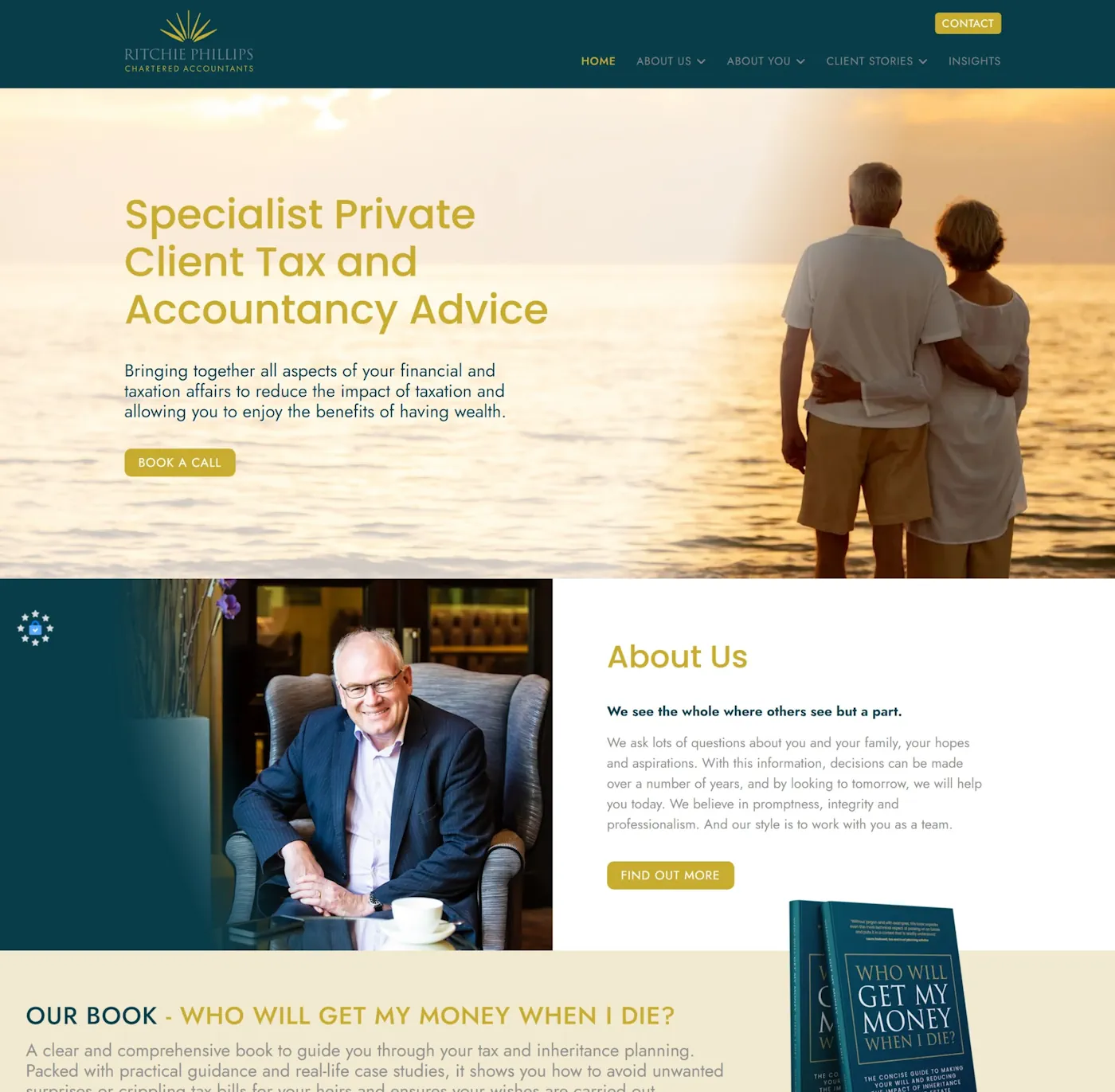 Luxury website design for UK accountancy firms