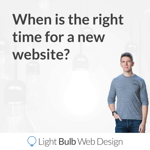 When is the right time for a new website?